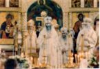 На похоронах митрополита Анастасия. Свято-Троицкий монастырь, Джорданвилль, 1964