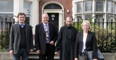 Belfast, June 1, 2011. Instructor from Holy Trinity Seminary at Queen’s University Belfast