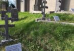 The grave of Fr. Nicolas and his Matushka Ksenia in the cemetery in Collon. Photo by Fr. Nikolay Evseev, who serves there memorial services