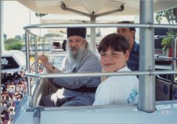 In Disneyland with Nicholas Lochamtow. 1991.