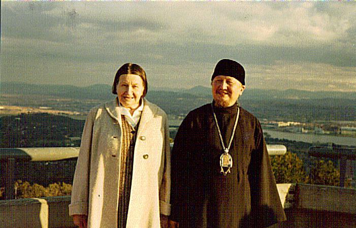 Archbishop Pavel of Australia With his mother, Larissa Aleksandrovna