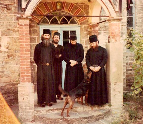 Mt Athos: Monks George, Niphon, Joseph, Hieromonk Theodore. 1980s