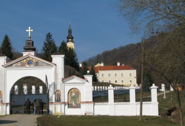 The Monastery where Bishop Mikhail lived in the emigration (15 versts from Sremsky Karlovtsy, Yugoslavia) and where he reposed in 1925