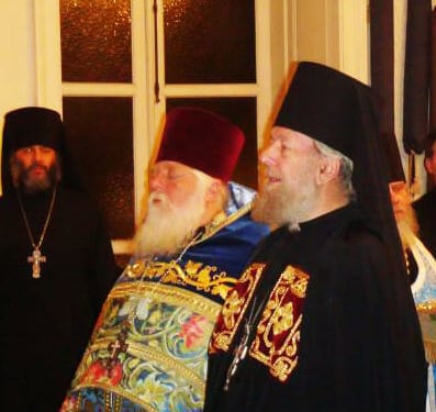 Archimandrite Jerome at his episcoplal nomination in the synodal cathedral