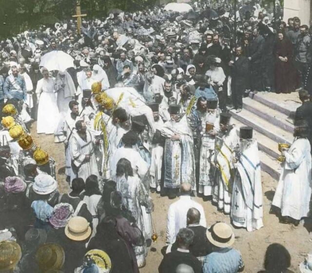 Translation relics St Evfrosinia 1910