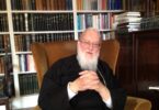 Metropolitan Kallistos in his study in Oxford