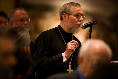 Fr. Pimen delivers his talk