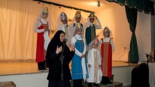 Sister Martha at the Christmas play