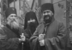 Архиеп. Анастасий, игумен Антоний (Сенькевич) и архиеп. Нестор (Анисимов). Иерусалим, 1935 г