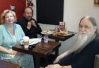 Ksenia with Monk Joseph (Isak, Lambertsen, 28 Jan., 2017)