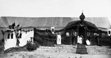 A Russian Church at a refugee camp in Galipoli