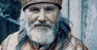 Archbishop Nikodem at ROCOR cathedral on Dunstan's Rd. London. 1970