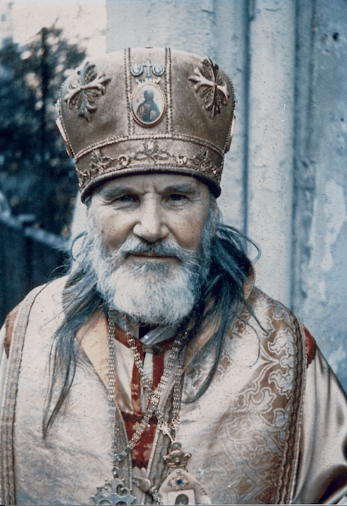 Archbishop Nikodem at ROCOR cathedral on Dunstan's Rd. London. 1970