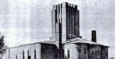 Russia's first crematorium converted from a temple in the Donskoy Cemetery in Moscow. 1925 Photo On the Question of Incineration of Bodies of the Departed In Crematoria