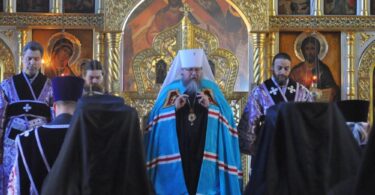 Liturgy on Sunday of Orthodoxy in Holy Trinity Monastery, Jordanville