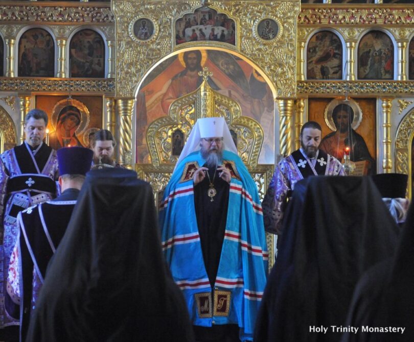 Литургия в воскресенье православия в Свято-Троицком монастыре, Иордания