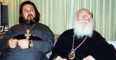 Bishop Gregory (Grabbe) with Archimandrite Valentin