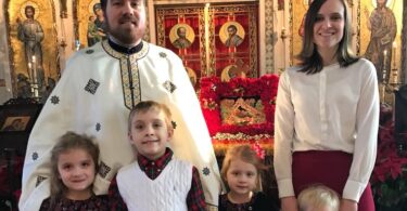 Father Nicholas with his family