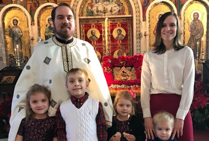 Father Nicholas with his family