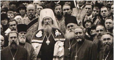 Metropolitan Evlogii at St. Alexander Nevsky cathedral on Rue Daru, Paris