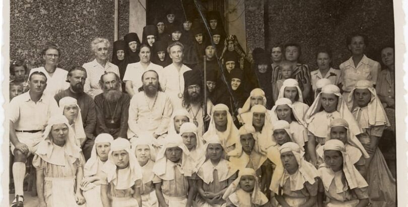 St. John with nuns and orphans from St. Tikhon's orphanage in Shanghai