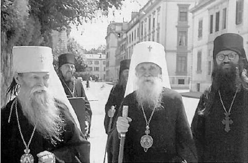 A Meeting between Metropolitan Vladimir and Metropolitan Anastasii (1950)