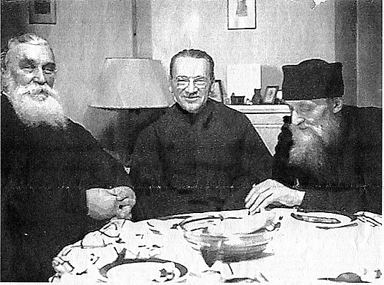 Protopresbyters Grigorii Lomako (died 1960) and Nicholas Afanasiev (died 1966), Achim. Kiprian