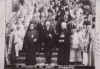 Metr. Dionisii Valedinskii receives Polish President Ignacy Mościcki and a bishop of the Patriarchate of Constantinople at the Holy Dormition Pochaev Lavra.